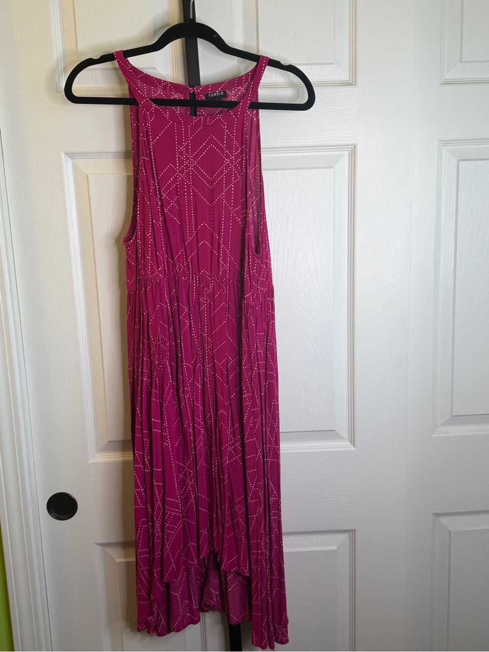 Torrid Hot Pink Sleeveless High-Low Dress, size 00